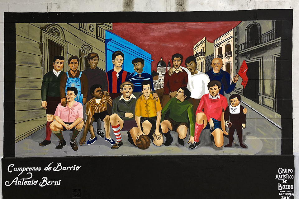 Mural N°93 Campeones de barrio Homenaje a Antonio Berni