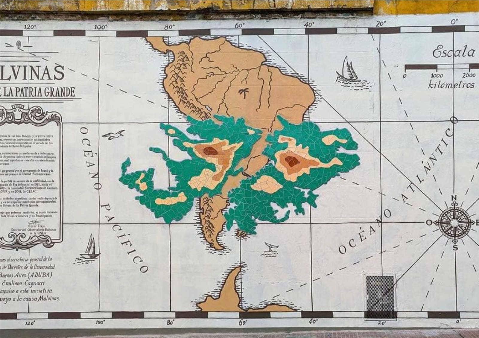 Malvinas, Causa de la Patria Grande - Mural Nº 150 - Buenos Aires 2024